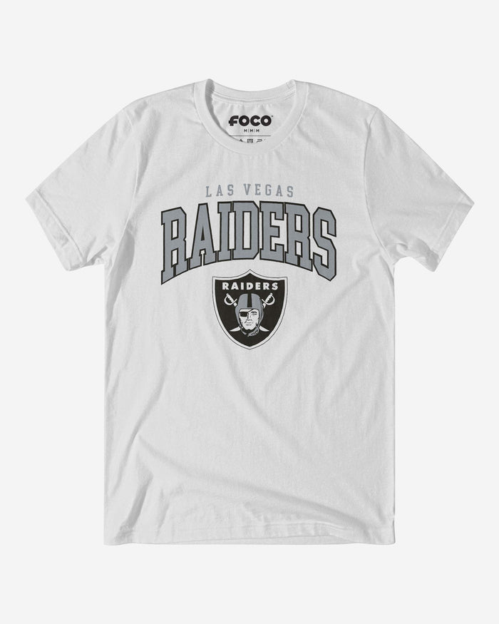 Las Vegas Raiders Classic Logo T-Shirt FOCO White S - FOCO.com