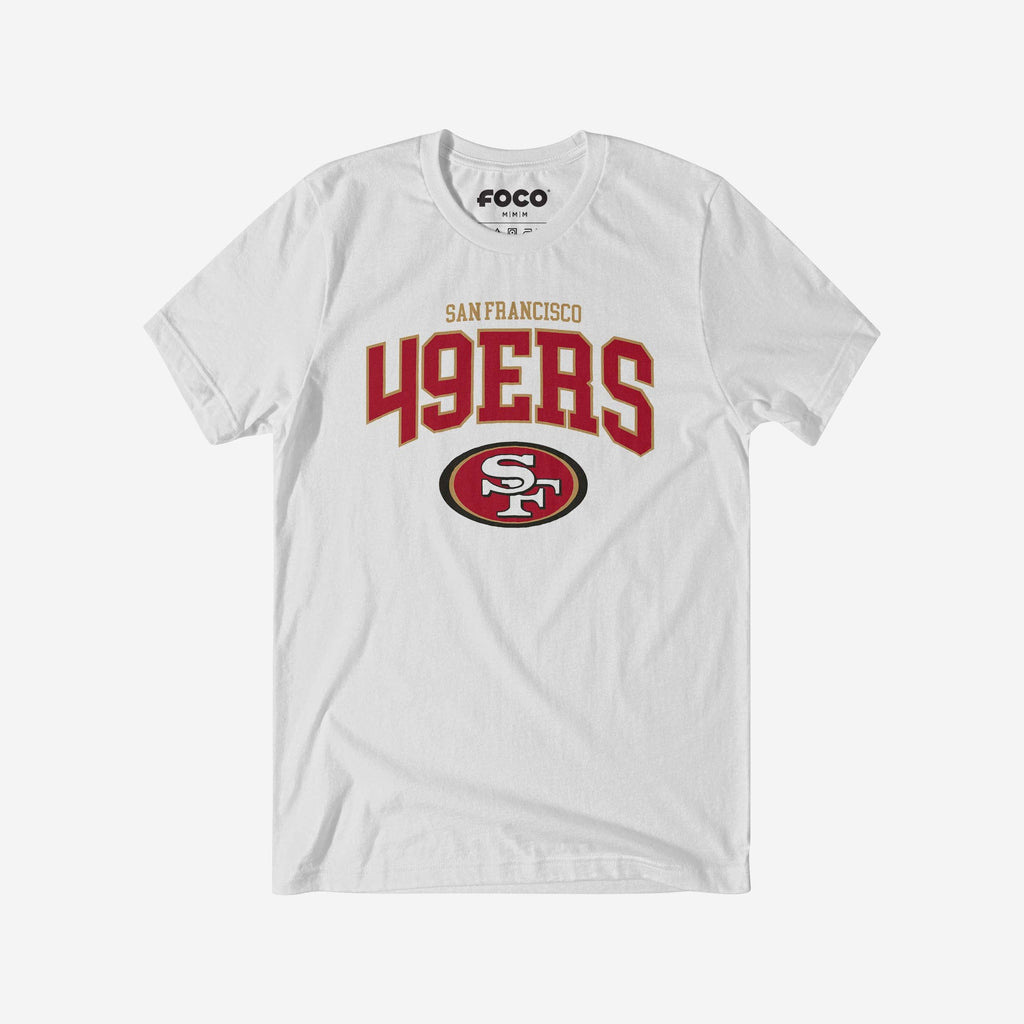 San Francisco 49ers Classic Logo T-Shirt FOCO White S - FOCO.com