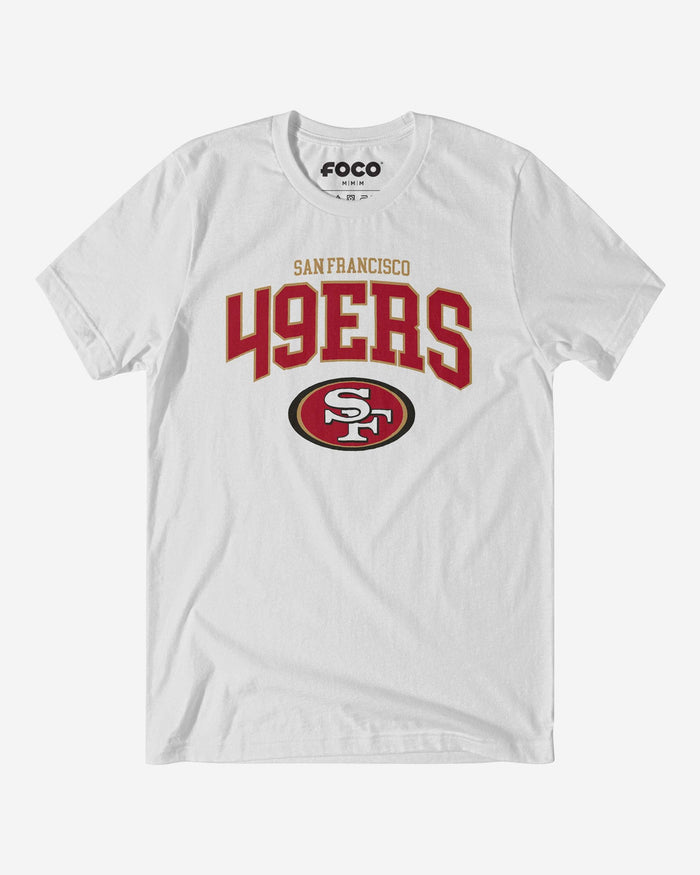 San Francisco 49ers Classic Logo T-Shirt FOCO White S - FOCO.com