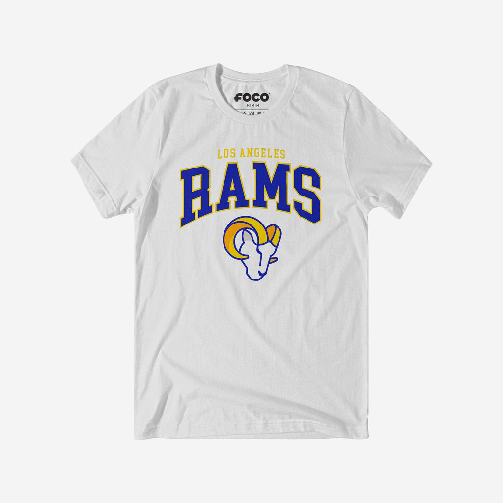 Los Angeles Rams Classic Logo T-Shirt FOCO White S - FOCO.com