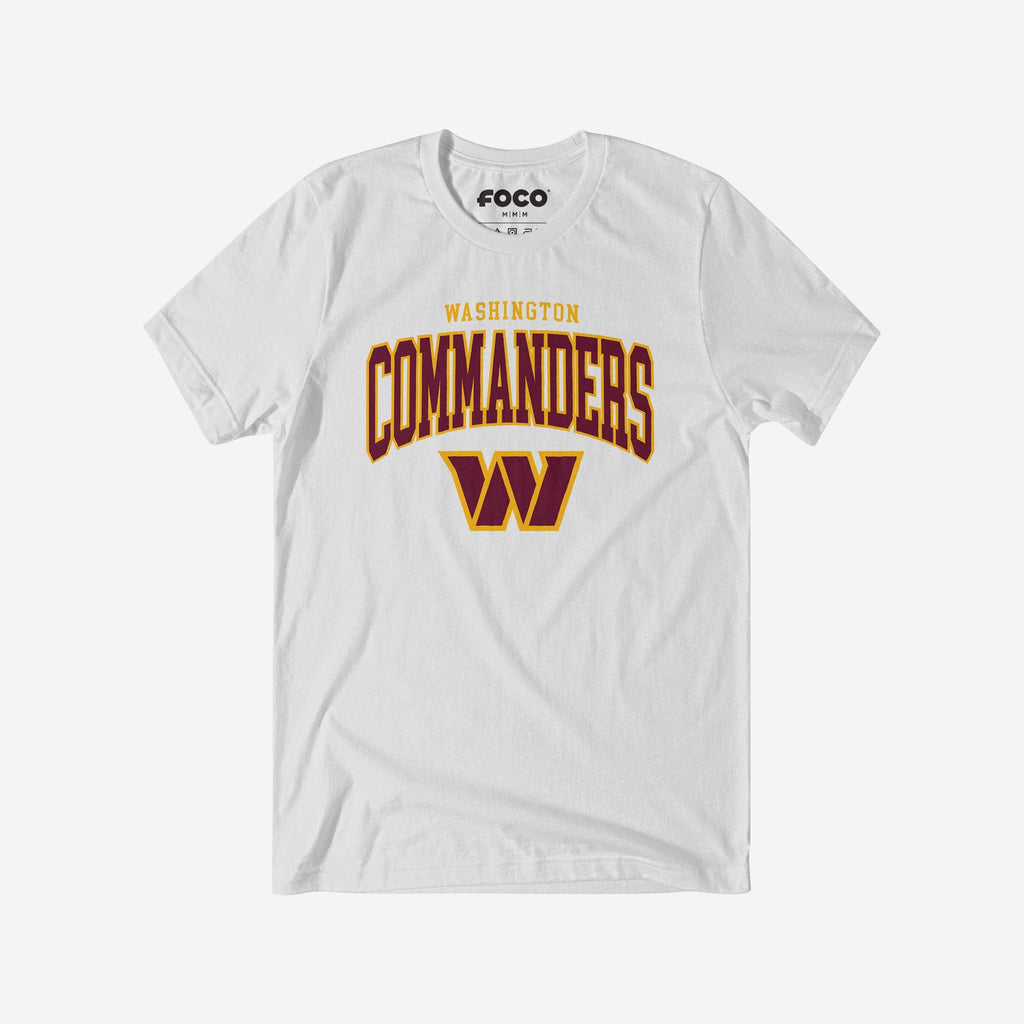 Washington Commanders Classic Logo T-Shirt FOCO White S - FOCO.com