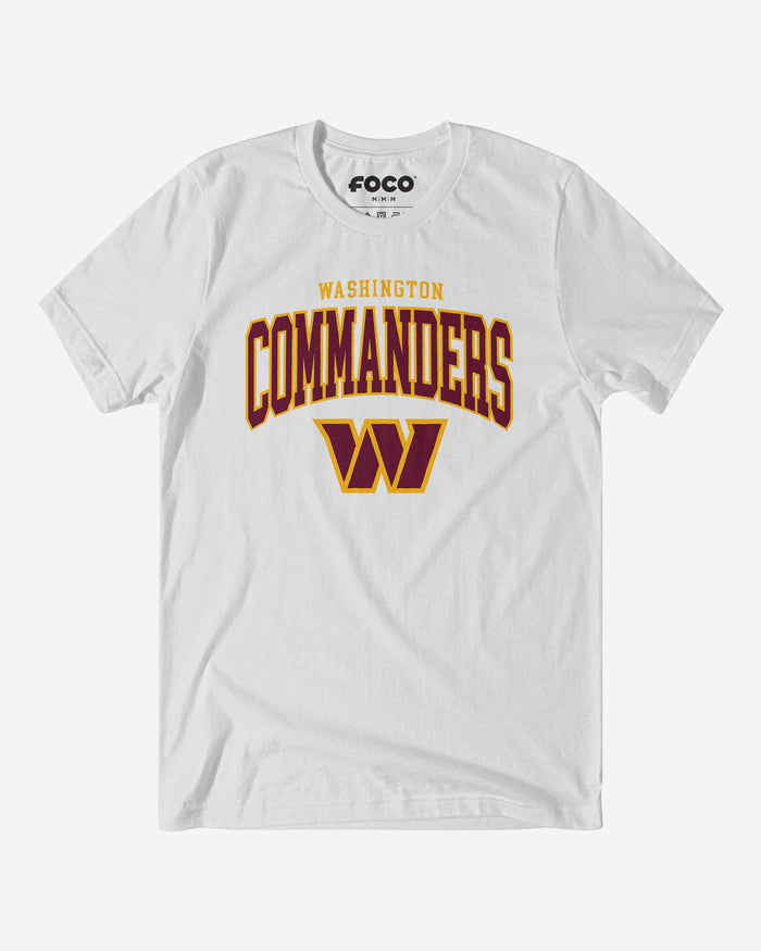 Washington Commanders Classic Logo T-Shirt FOCO White S - FOCO.com