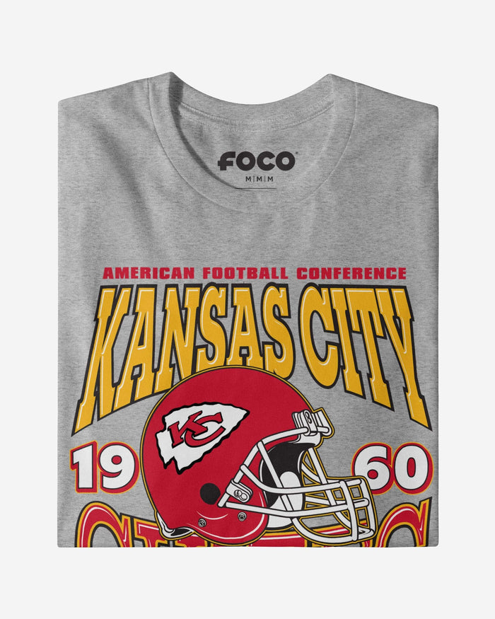 Kansas City Chiefs Classic Team Helmet T-Shirt FOCO - FOCO.com