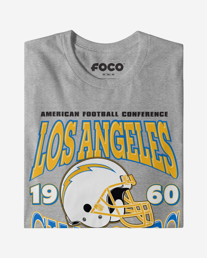 Los Angeles Chargers Classic Team Helmet T-Shirt FOCO - FOCO.com