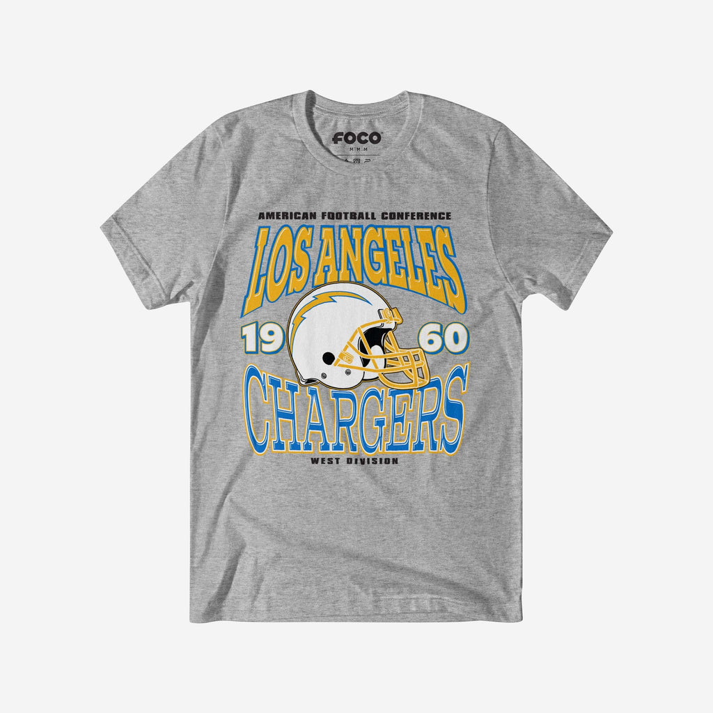 Los Angeles Chargers Classic Team Helmet T-Shirt FOCO S - FOCO.com