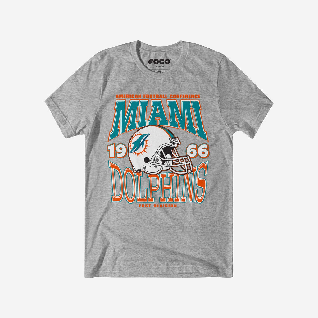 Miami Dolphins Classic Team Helmet T-Shirt FOCO S - FOCO.com