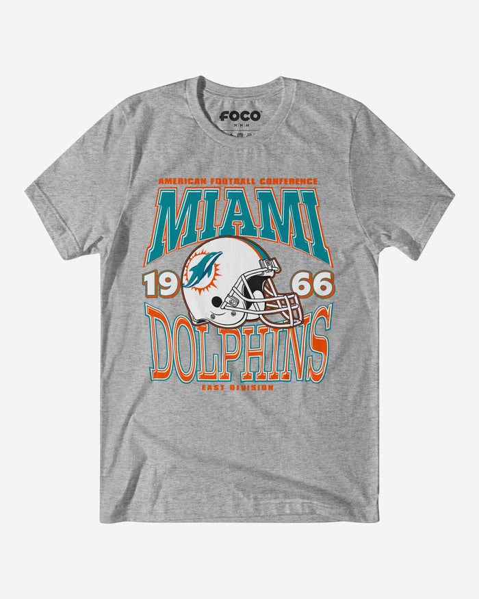 Miami Dolphins Classic Team Helmet T-Shirt FOCO S - FOCO.com