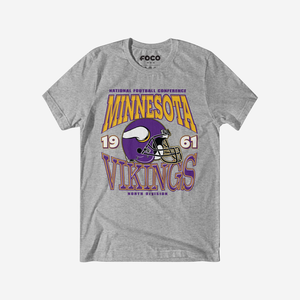 Minnesota Vikings Classic Team Helmet T-Shirt FOCO S - FOCO.com