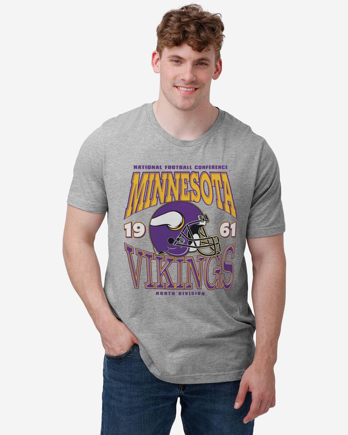 Minnesota Vikings Classic Team Helmet T-Shirt FOCO - FOCO.com