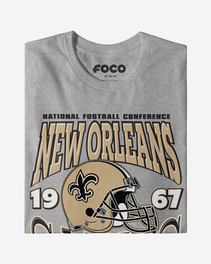 New Orleans Saints Classic Team Helmet T-Shirt FOCO - FOCO.com