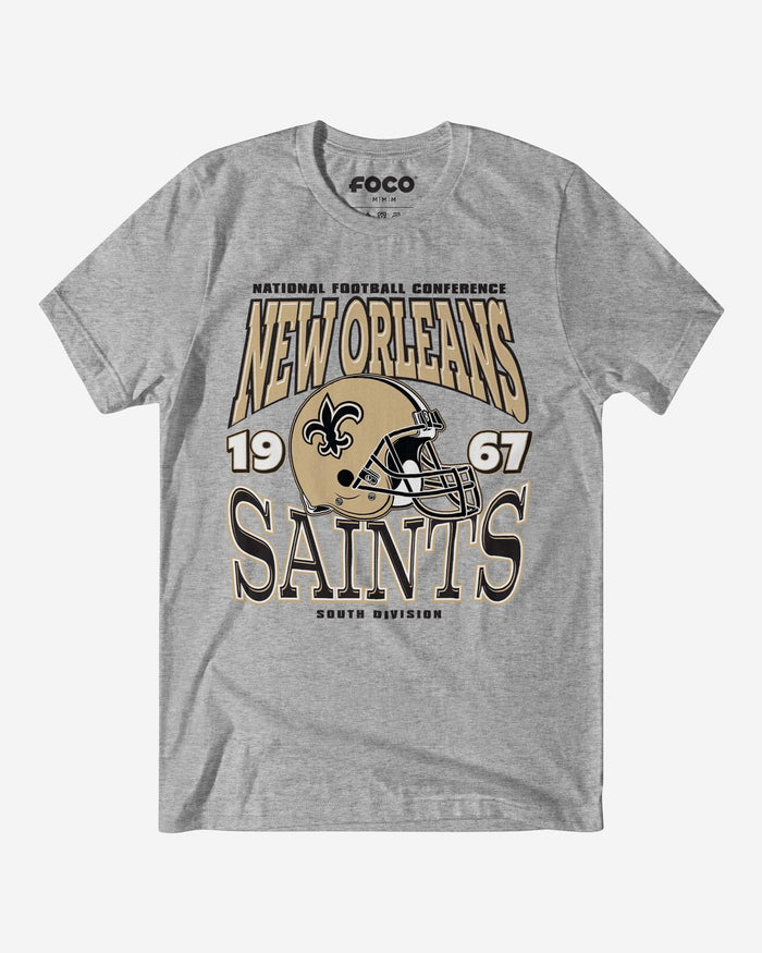 New Orleans Saints Classic Team Helmet T-Shirt FOCO S - FOCO.com