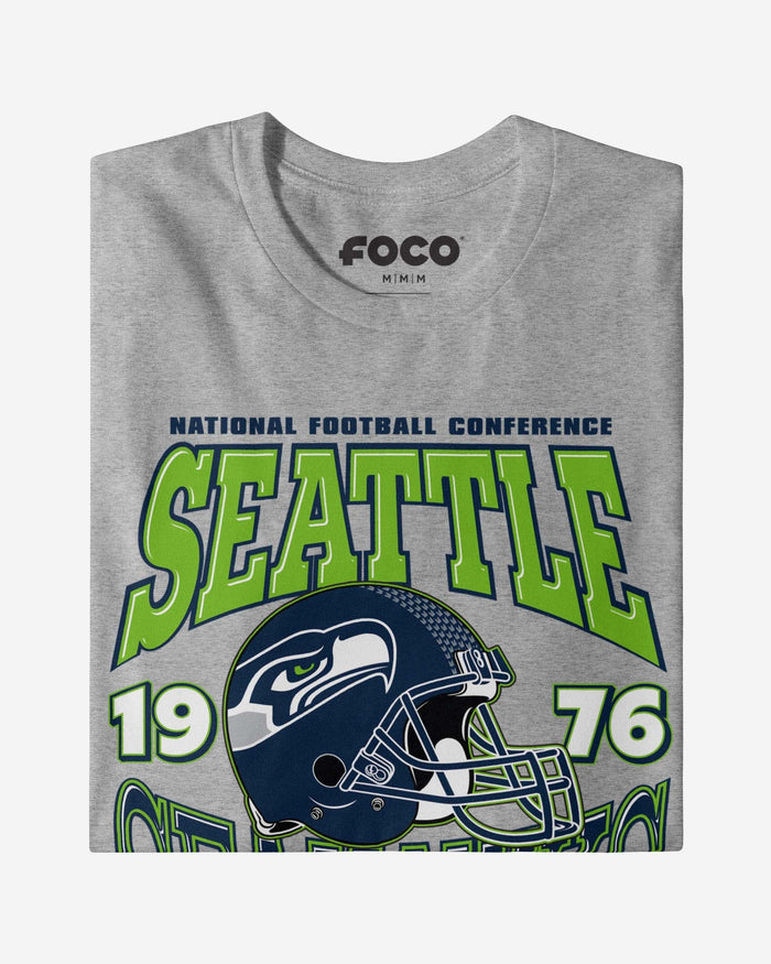 Seattle Seahawks Classic Team Helmet T-Shirt FOCO - FOCO.com