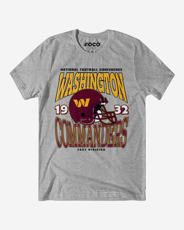 Washington Commanders Classic Team Helmet T-Shirt FOCO S - FOCO.com