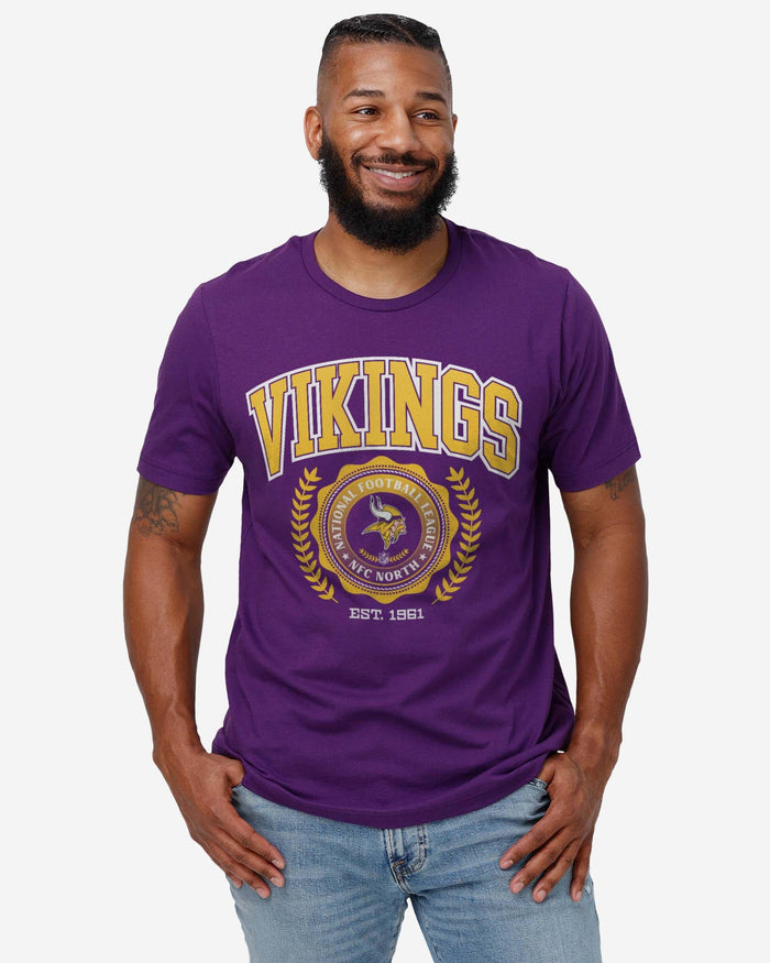 Minnesota Vikings Team Crest T-Shirt FOCO - FOCO.com