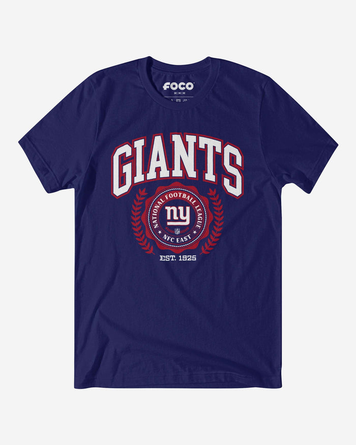 New York Giants Team Crest T-Shirt FOCO Team Navy S - FOCO.com