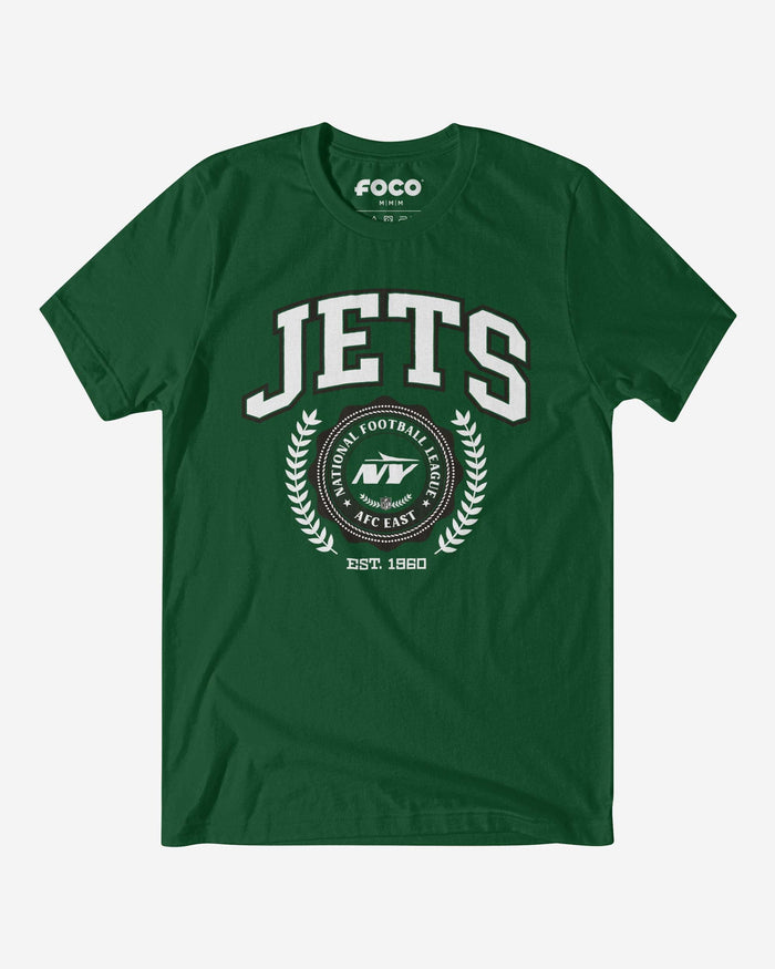 New York Jets Team Crest T-Shirt FOCO Evergreen S - FOCO.com