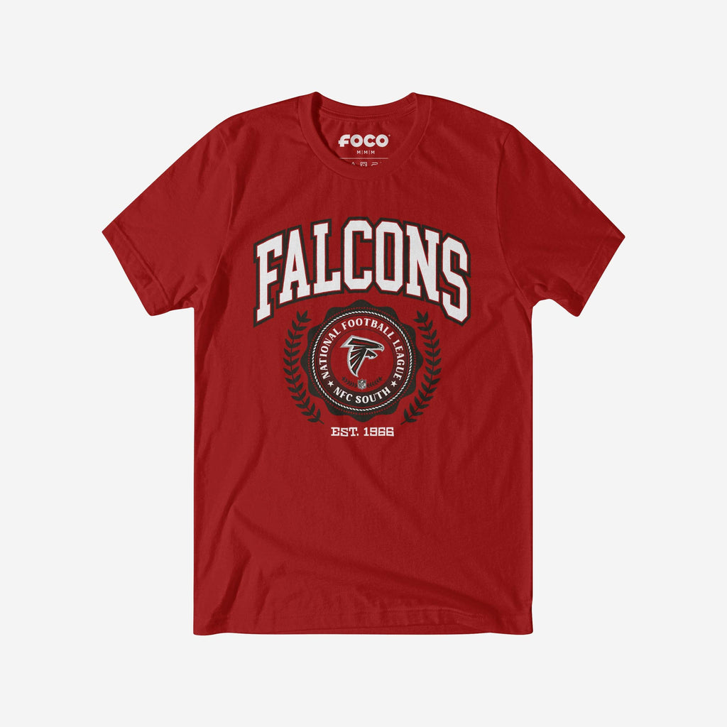 Atlanta Falcons Team Crest T-Shirt FOCO Canvas Red S - FOCO.com