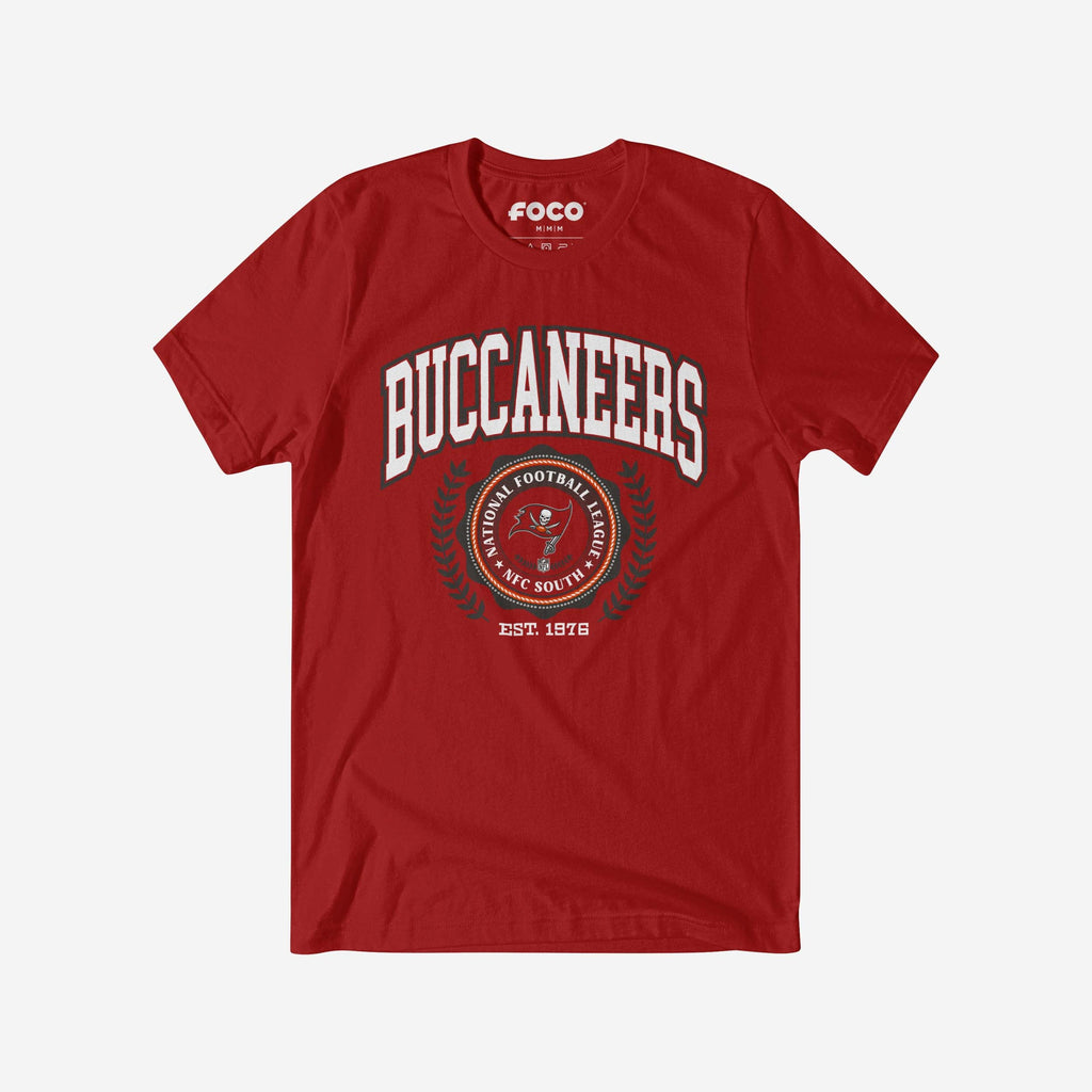 Tampa Bay Buccaneers Team Crest T-Shirt FOCO Canvas Red S - FOCO.com