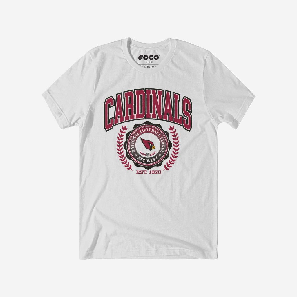 Arizona Cardinals Team Crest T-Shirt FOCO White S - FOCO.com