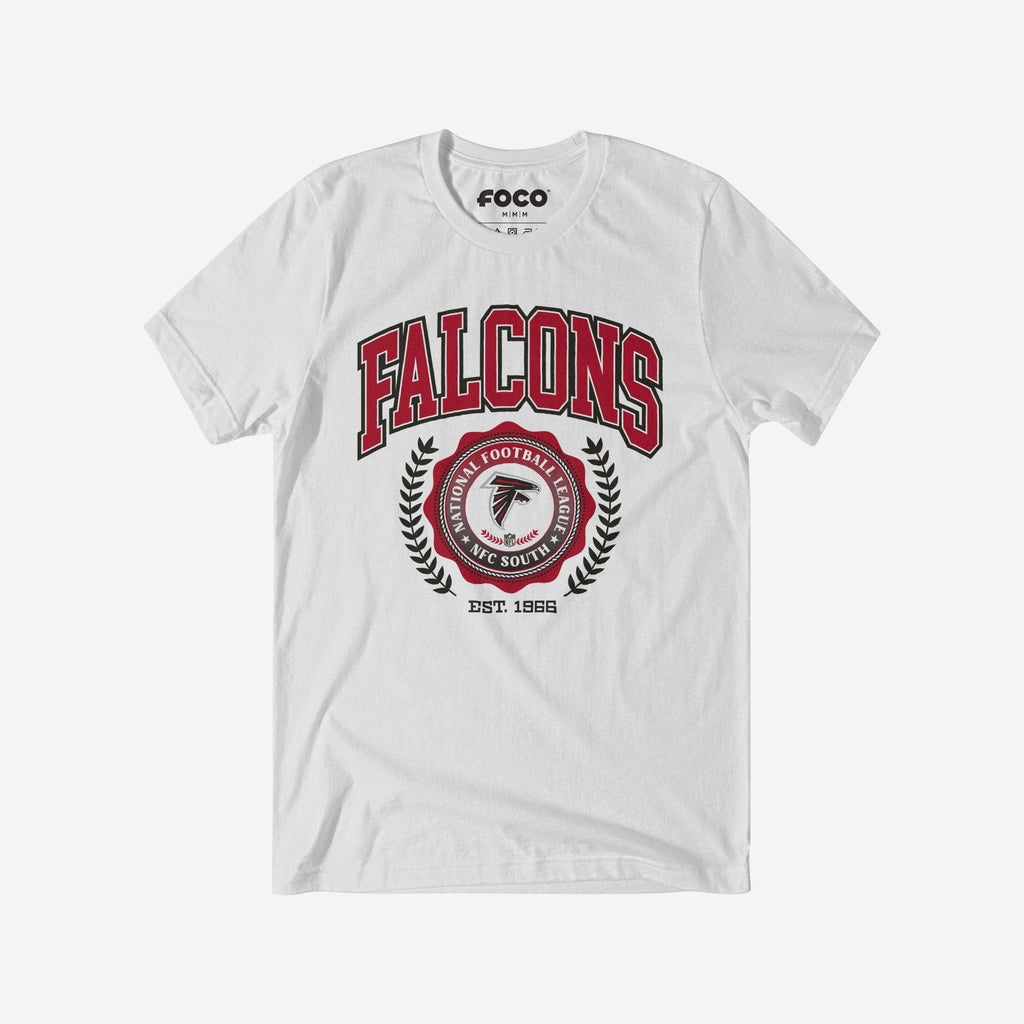 Atlanta Falcons Team Crest T-Shirt FOCO White S - FOCO.com