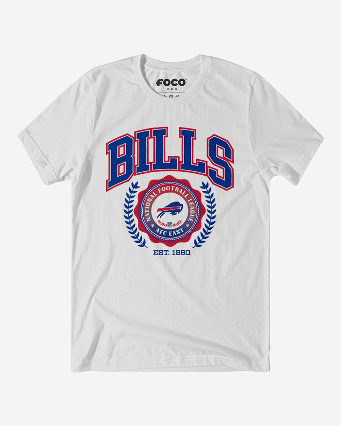 Buffalo Bills Team Crest T-Shirt FOCO White S - FOCO.com