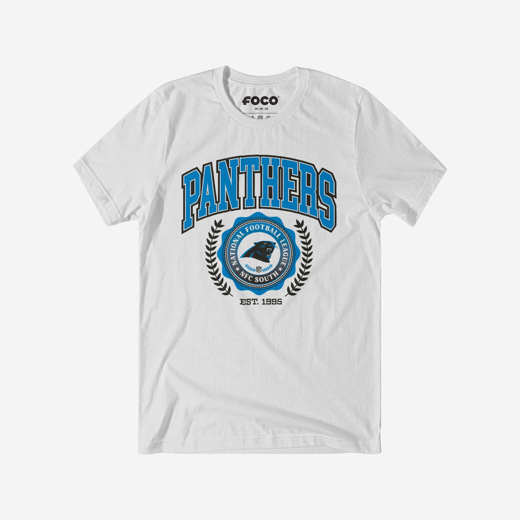 Carolina Panthers Team Crest T-Shirt FOCO White S - FOCO.com