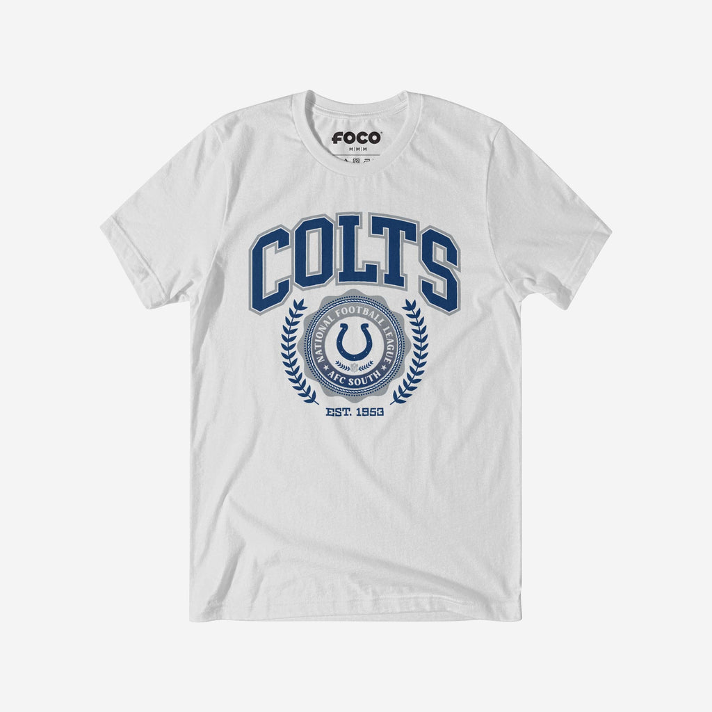 Indianapolis Colts Team Crest T-Shirt FOCO White S - FOCO.com