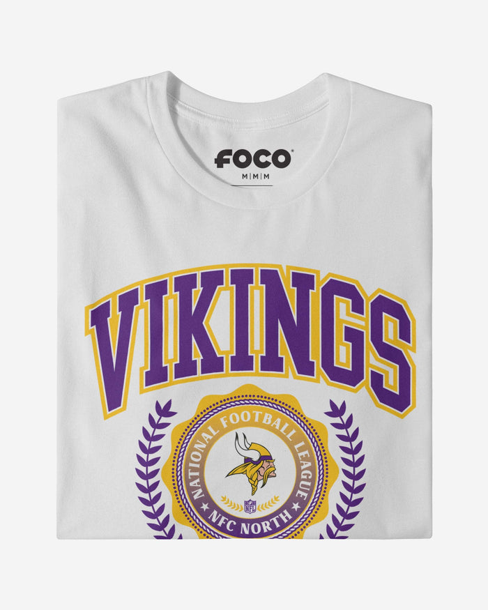 Minnesota Vikings Team Crest T-Shirt FOCO - FOCO.com