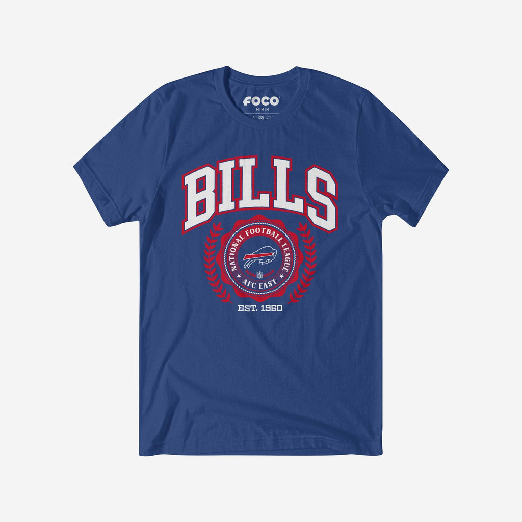 Buffalo Bills Team Crest T-Shirt FOCO True Royal S - FOCO.com