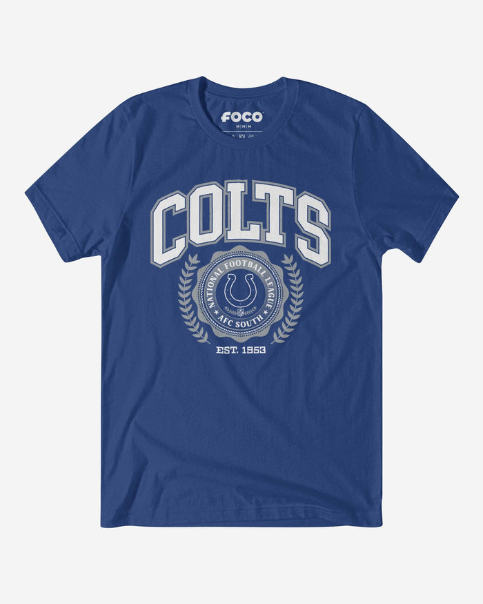 Indianapolis Colts Team Crest T-Shirt FOCO True Royal S - FOCO.com