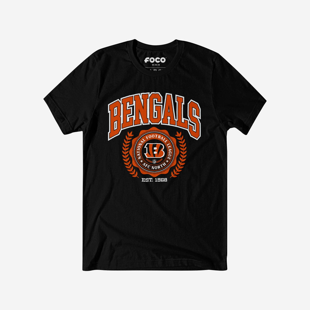 Cincinnati Bengals Team Crest T-Shirt FOCO Black S - FOCO.com