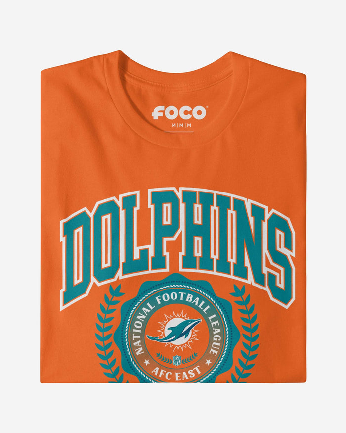 Miami Dolphins Team Crest T-Shirt FOCO - FOCO.com