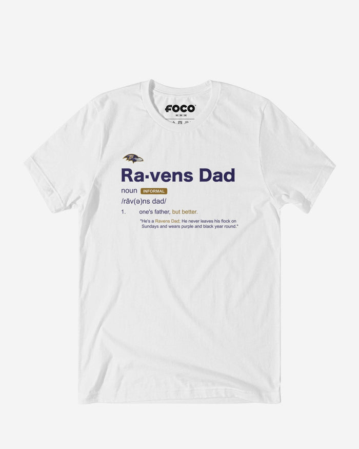 Baltimore Ravens Dad Definition T-Shirt FOCO S - FOCO.com