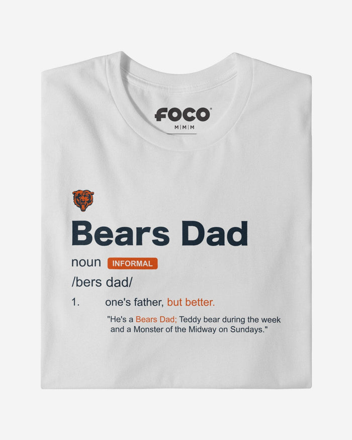 Chicago Bears Dad Definition T-Shirt FOCO S - FOCO.com