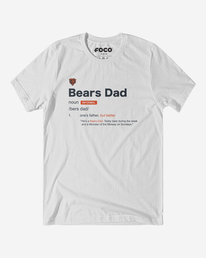 Chicago Bears Dad Definition T-Shirt FOCO S - FOCO.com