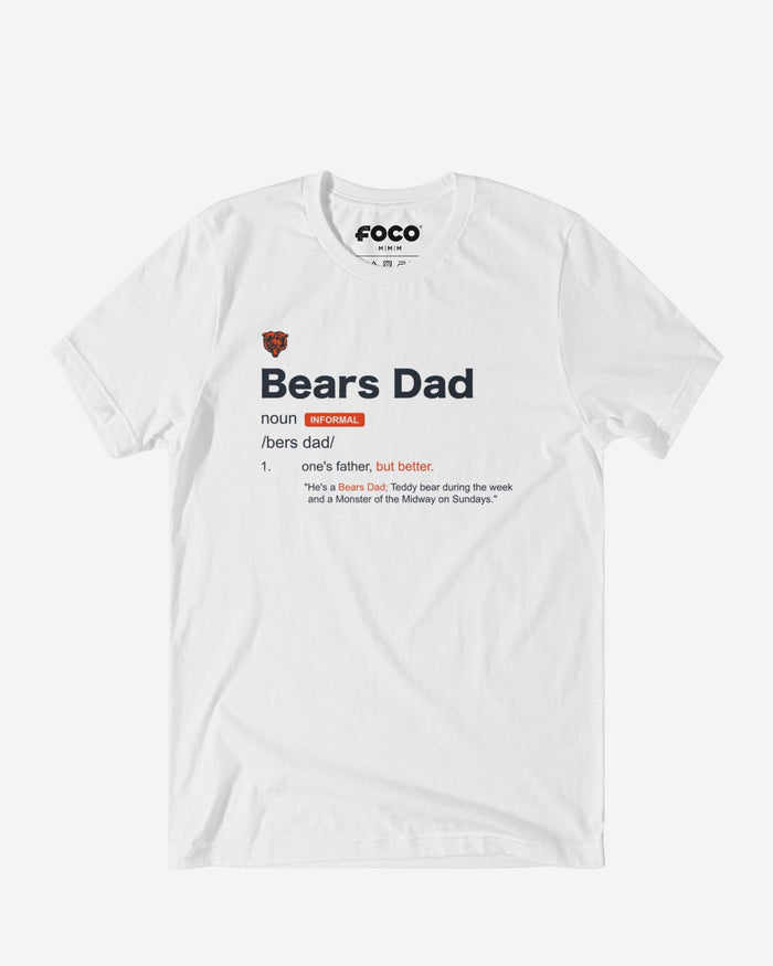 Chicago Bears Dad Definition T-Shirt FOCO S - FOCO.com