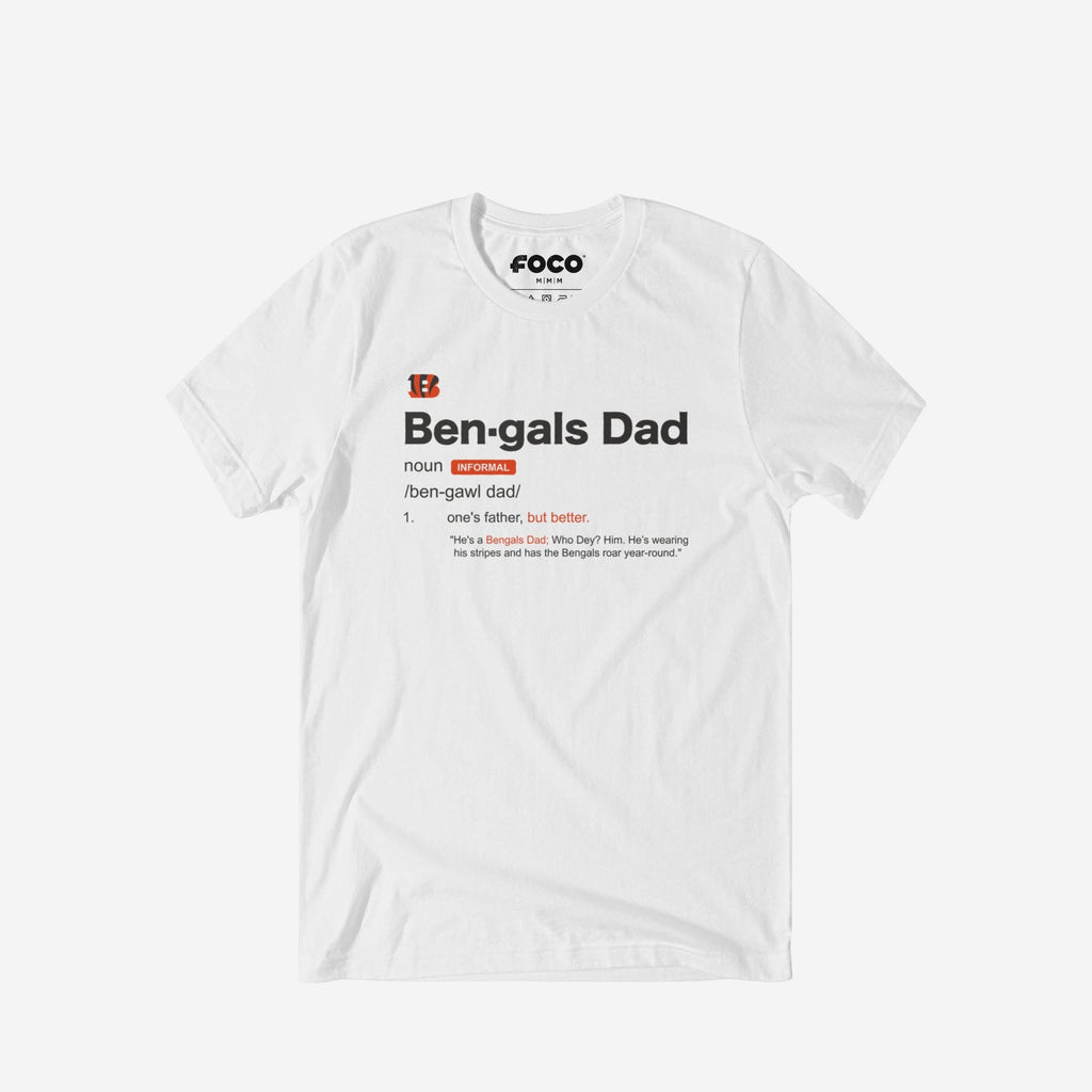 Cincinnati Bengals Dad Definition T-Shirt FOCO S - FOCO.com