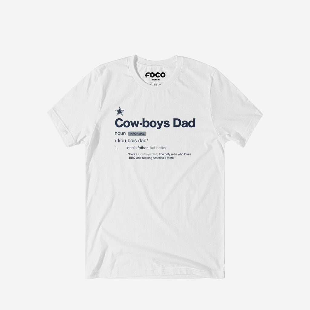 Dallas Cowboys Dad Definition T-Shirt FOCO S - FOCO.com