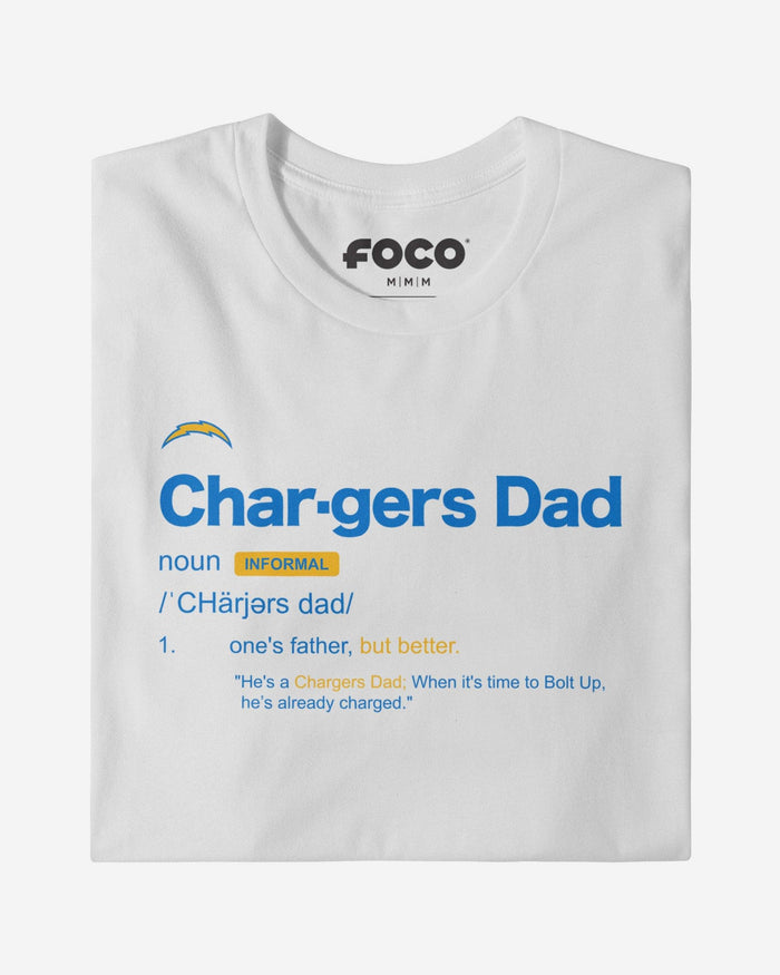 Los Angeles Chargers Dad Definition T-Shirt FOCO S - FOCO.com