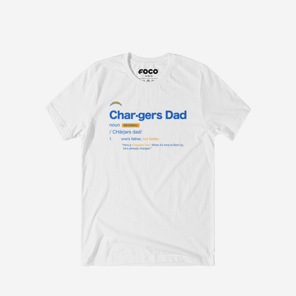 Los Angeles Chargers Dad Definition T-Shirt FOCO S - FOCO.com
