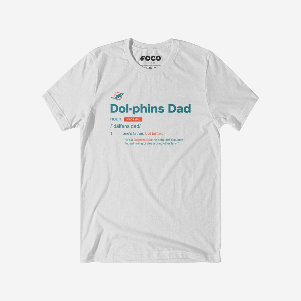 Miami Dolphins Dad Definition T-Shirt FOCO S - FOCO.com