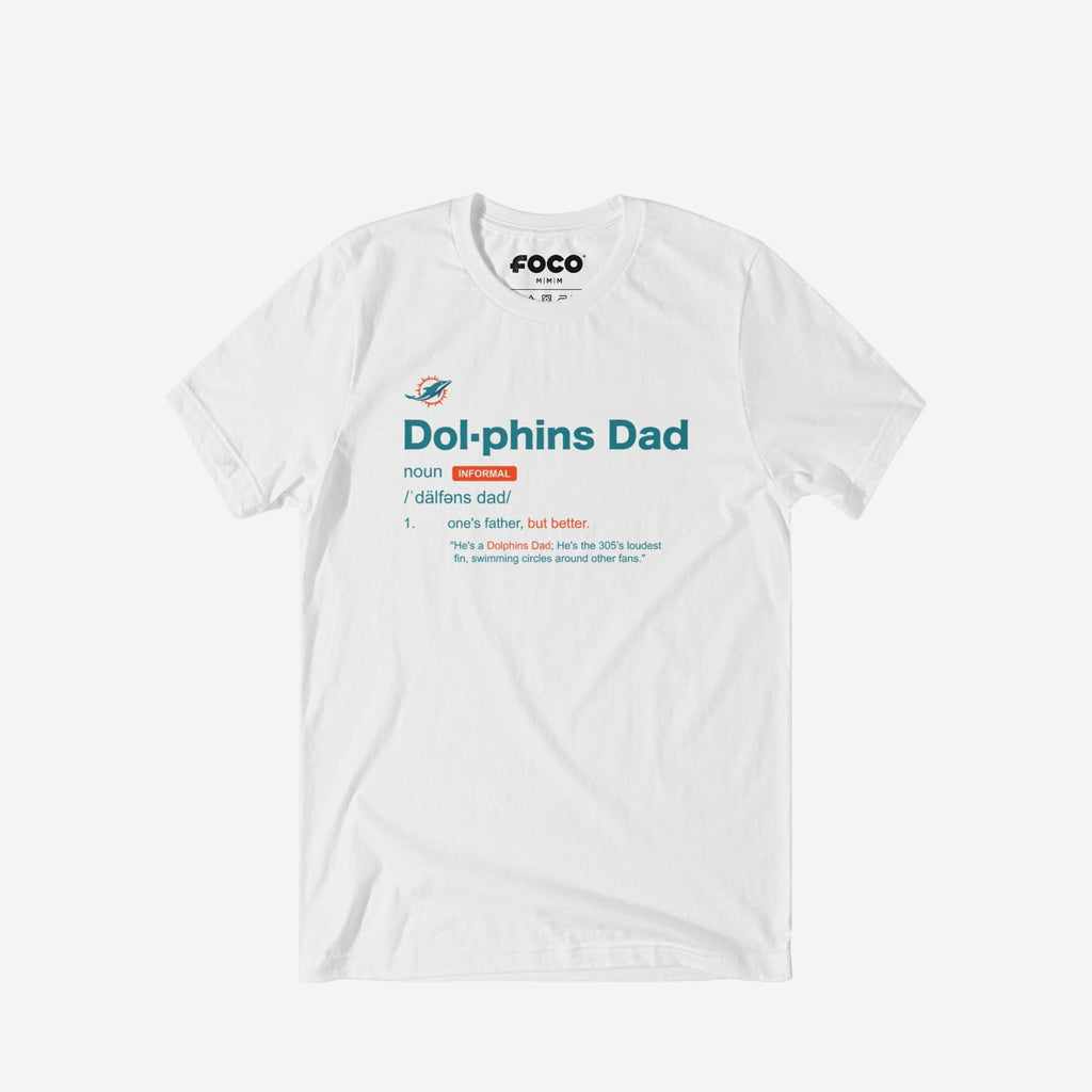 Miami Dolphins Dad Definition T-Shirt FOCO S - FOCO.com