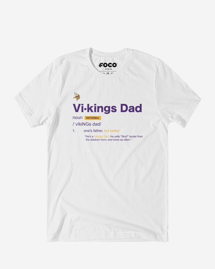 Minnesota Vikings Dad Definition T-Shirt FOCO S - FOCO.com