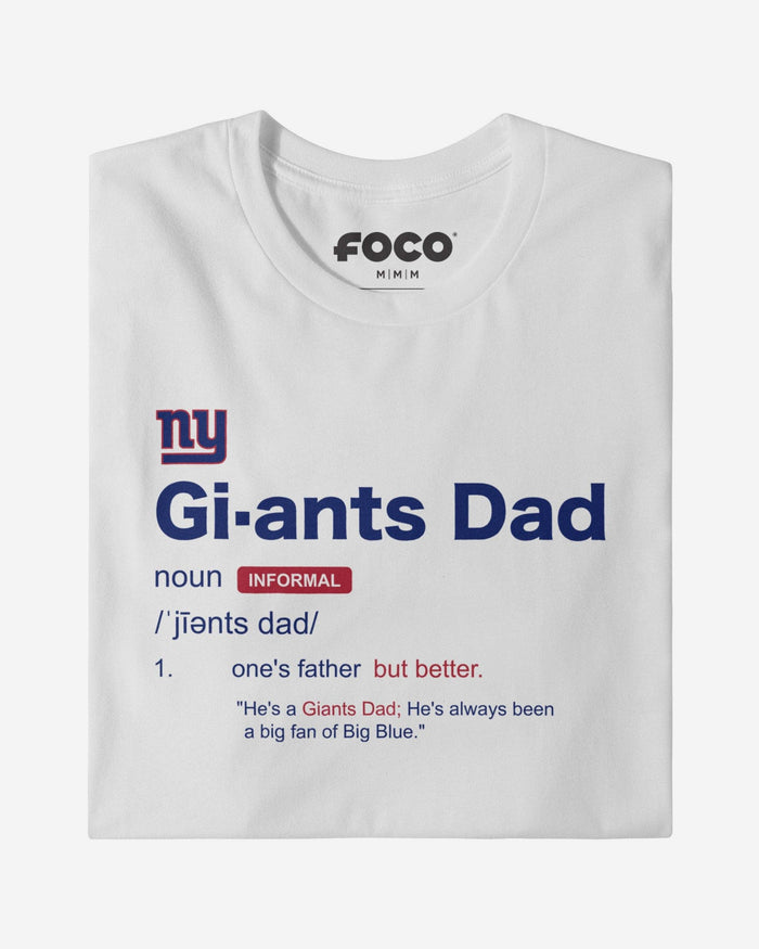 New York Giants Dad Definition T-Shirt FOCO S - FOCO.com