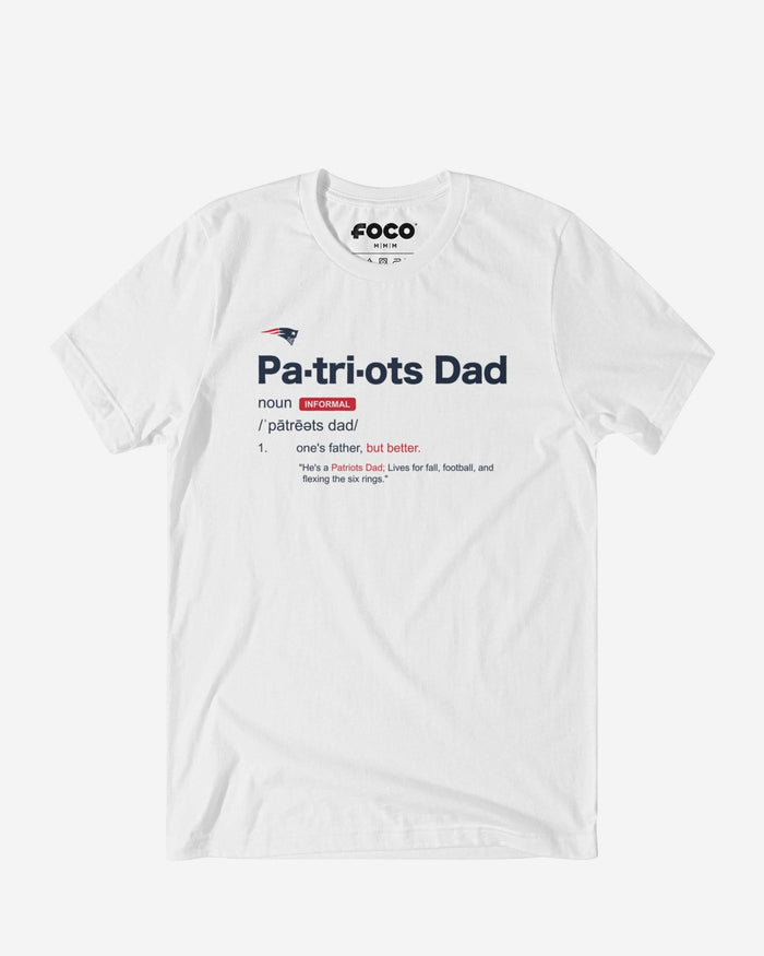 New England Patriots Dad Definition T-Shirt FOCO S - FOCO.com