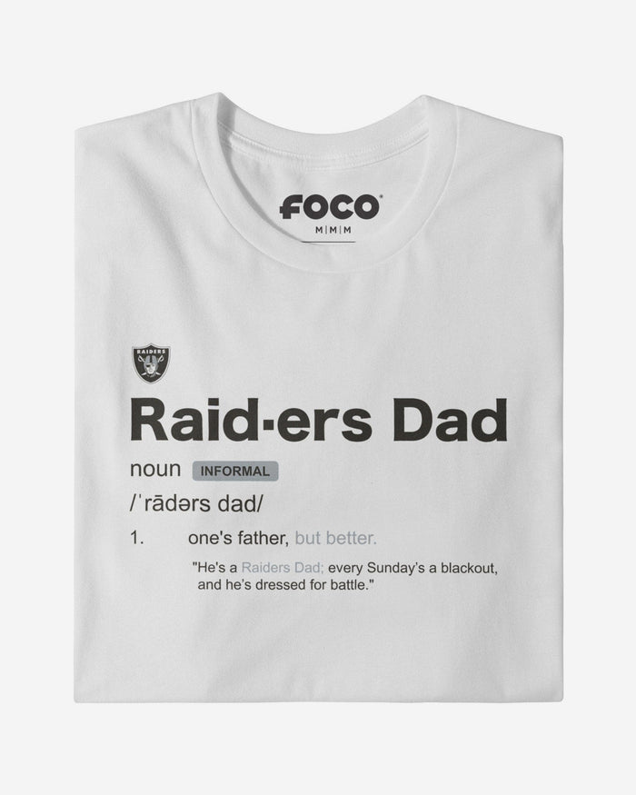 Las Vegas Raiders Dad Definition T-Shirt FOCO S - FOCO.com