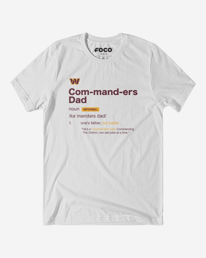 Washington Commanders Dad Definition T-Shirt FOCO S - FOCO.com
