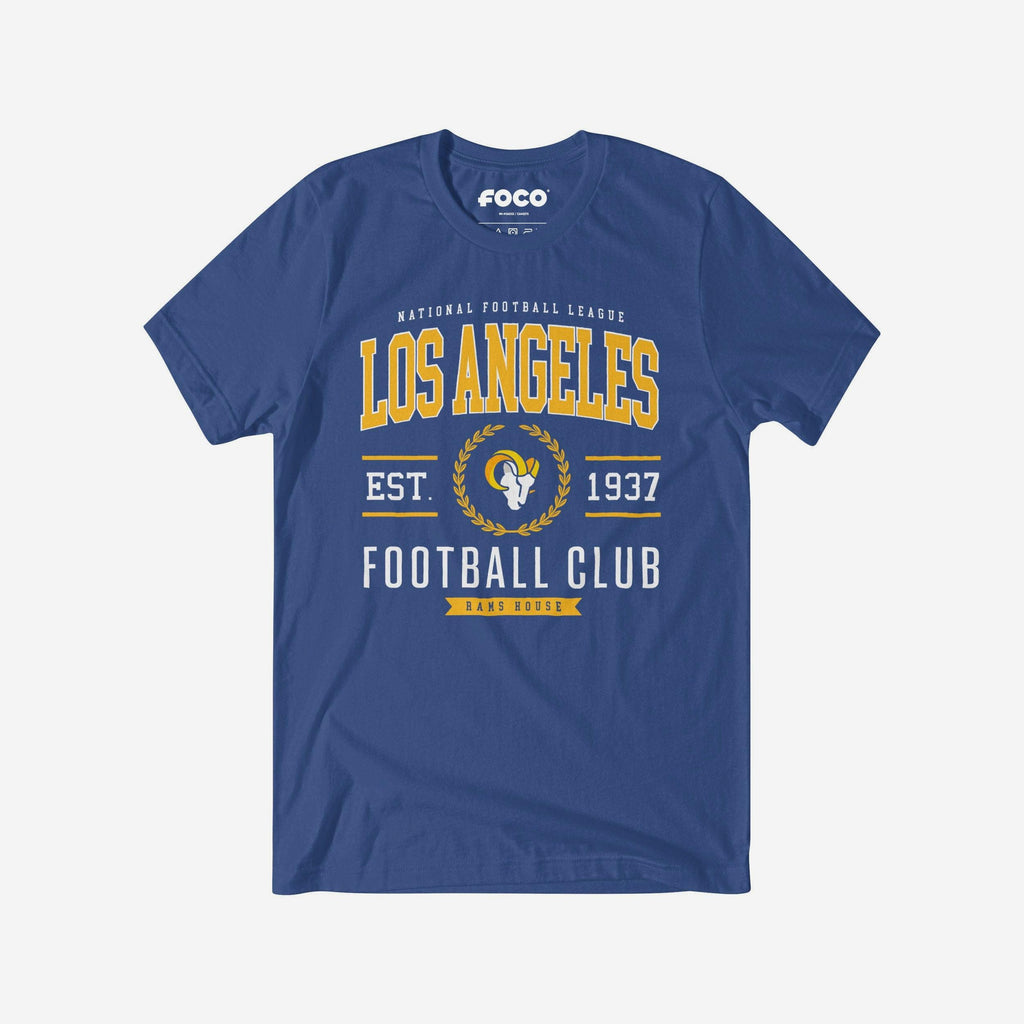 Los Angeles Rams Football Club T-Shirt FOCO True Royal S - FOCO.com