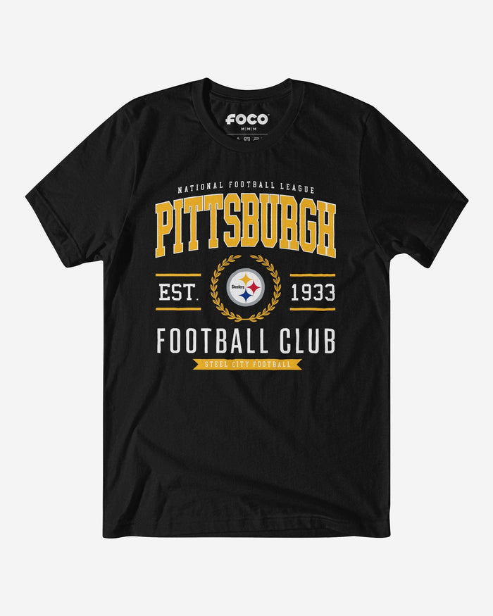 Pittsburgh Steelers Football Club T-Shirt FOCO Black S - FOCO.com