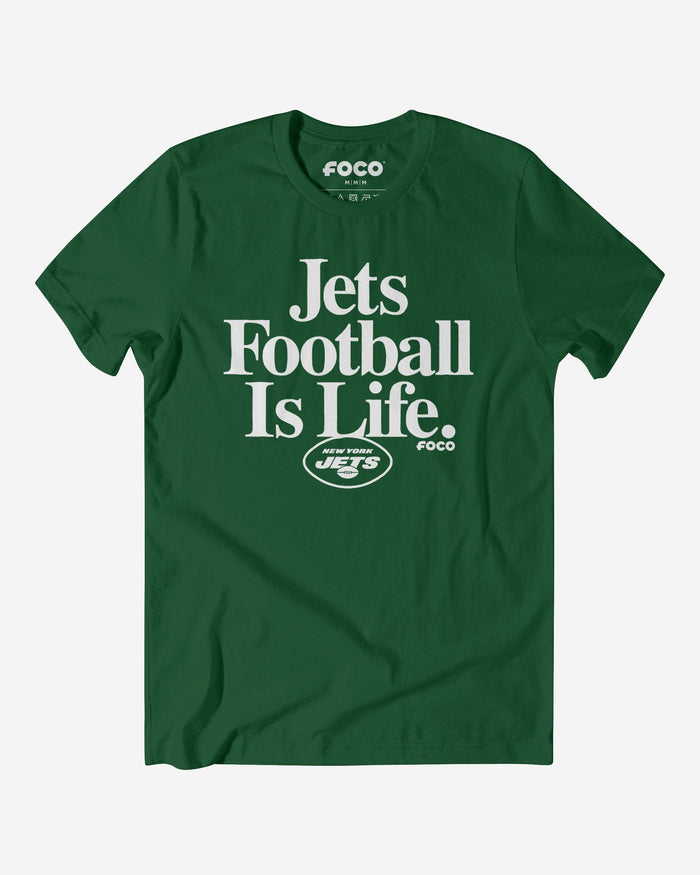 New York Jets Football is Life T-Shirt FOCO S - FOCO.com